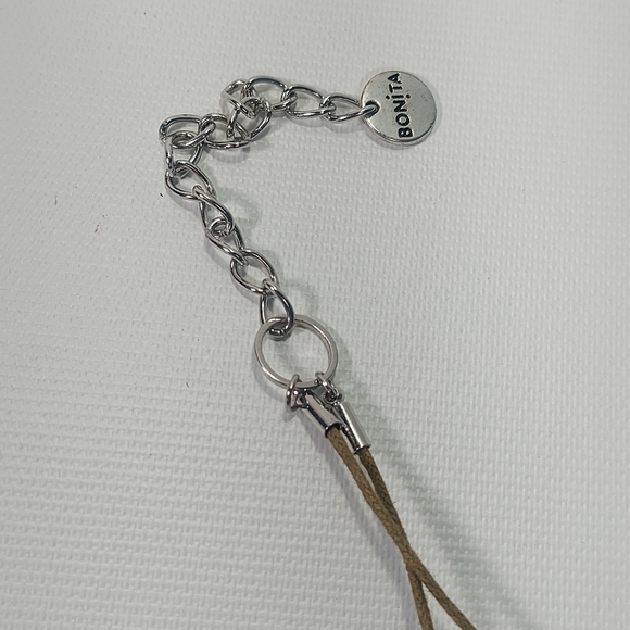 Bonita Green Multi Strand Layered Stone Ceramic Bead Necklace - Picture 6 of 9